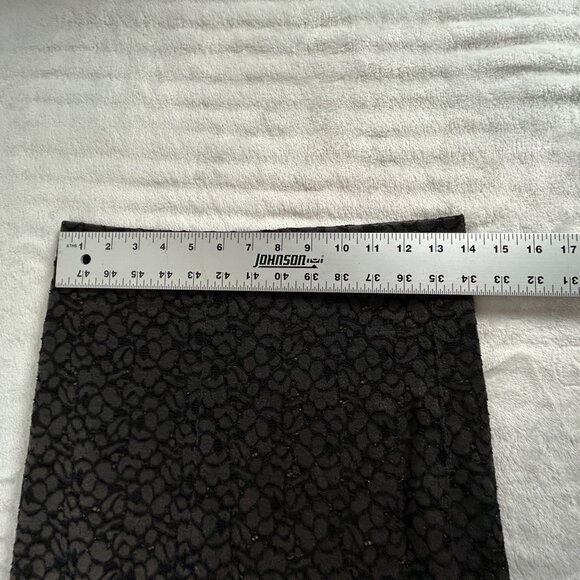 Raquel Allegra Womens Black Floral Lace Pencil Skirt Size 0 Knee Length Office - Picture 6 of 9